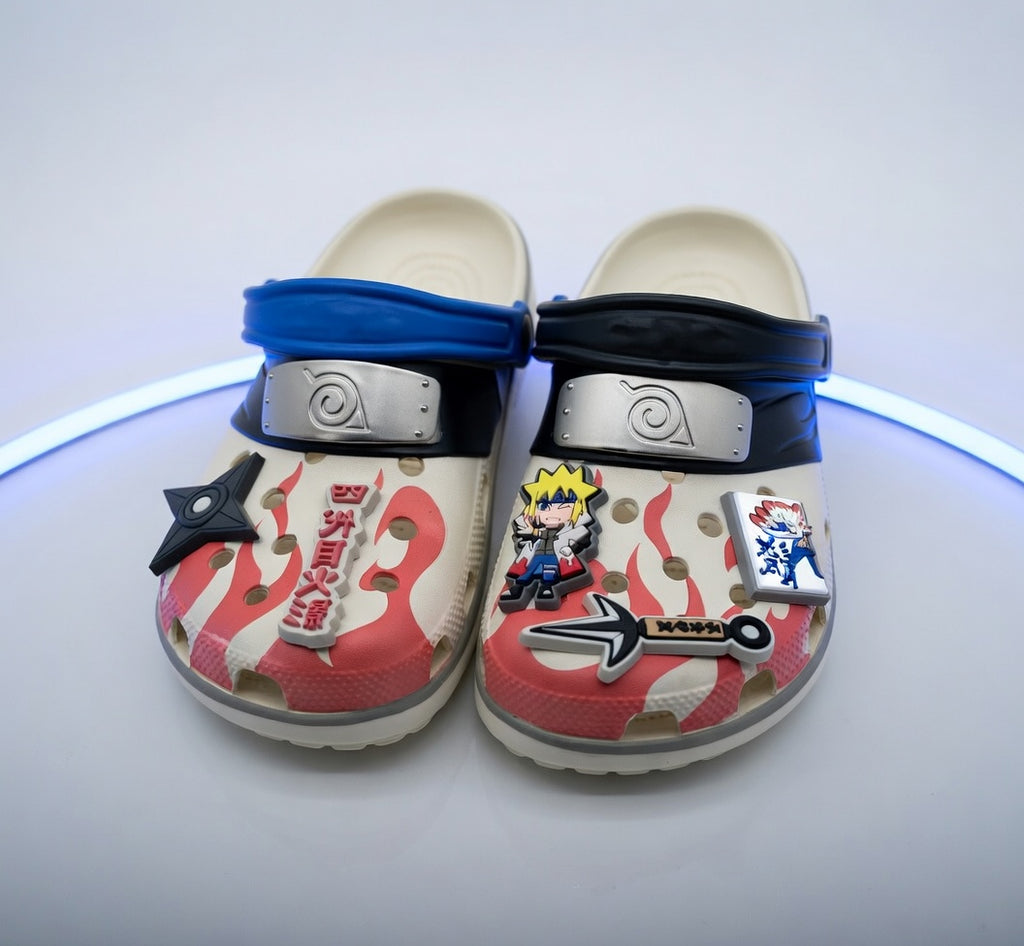 Crocs Minato & Sasuke — Sandálias Naruto (2 Designs)